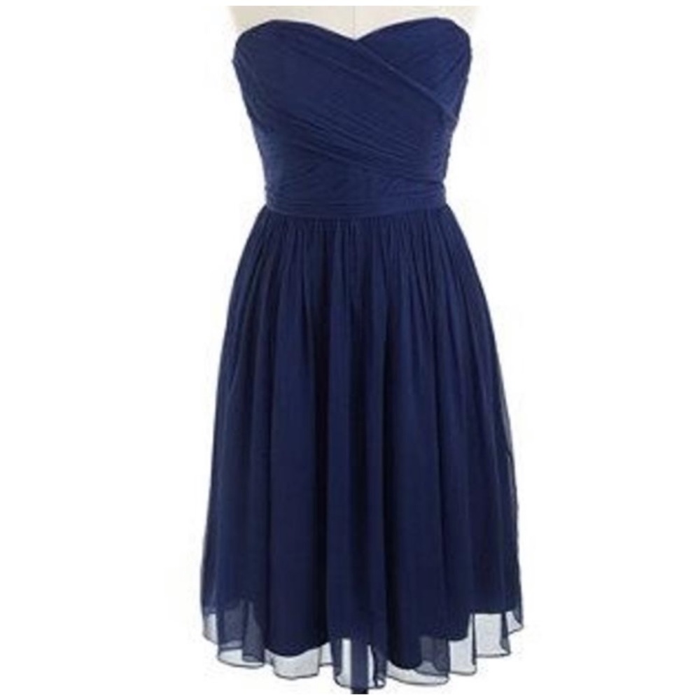 J. Crew Arabelle NWT Silk Chiffon Dress Dark Navy
